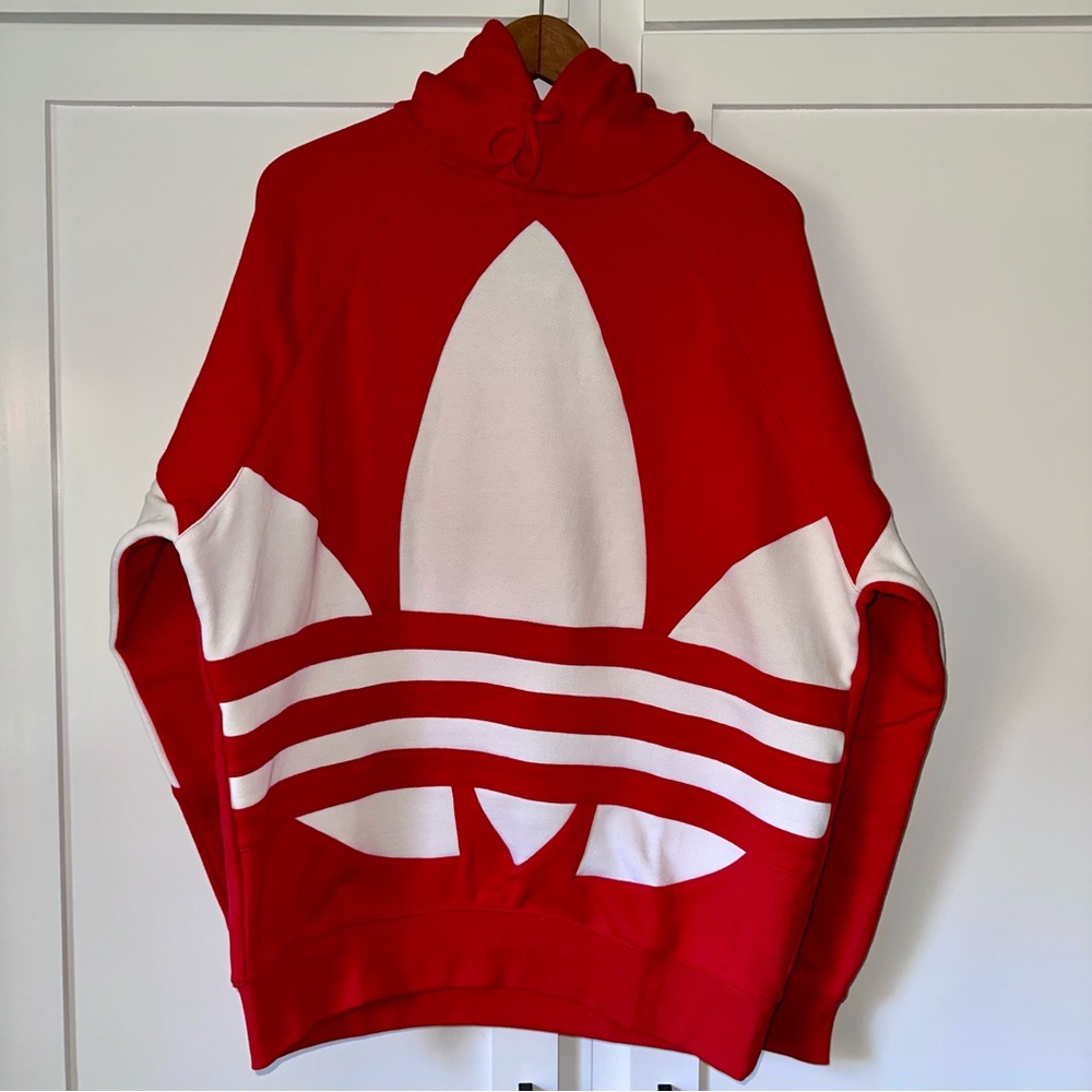MEN’S ADIDAS ORIGINALS HOODED DRAWSTRING RED FM 9907